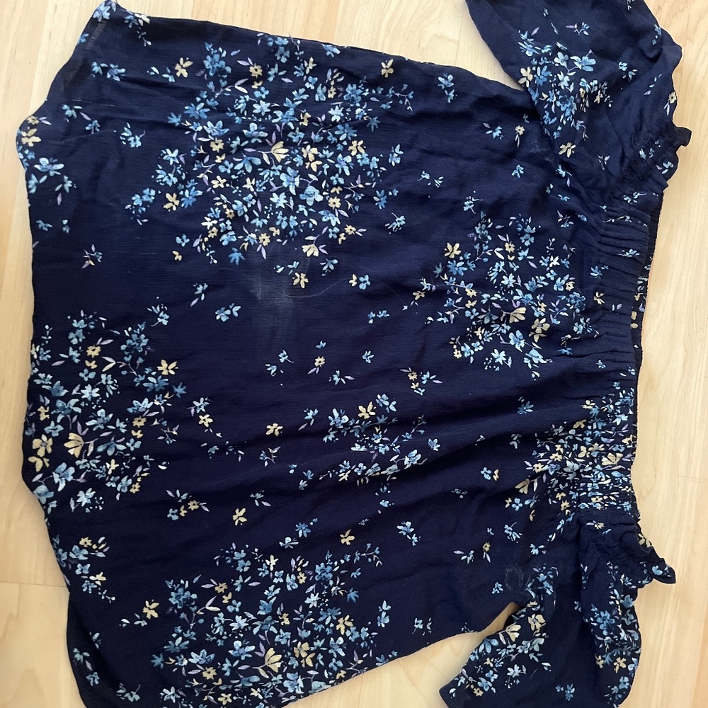 Navy blue blouse